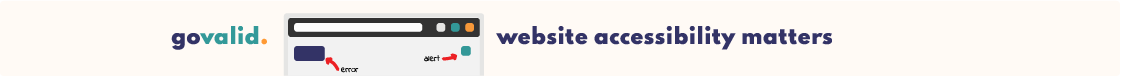 website accessibility matters banner